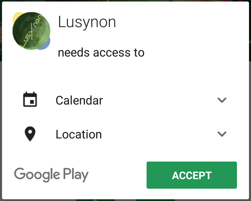 Required to use GPS and allow access to the calendar